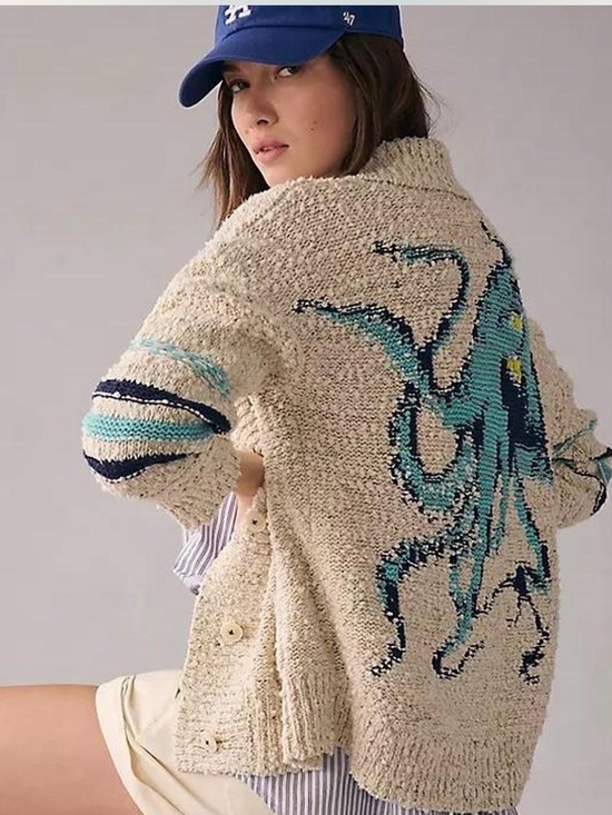 Pilcro Sweaters - Anthropologie PILCRO Jennifer Symons
Octopus Cardigan Sweater Women's Size XS